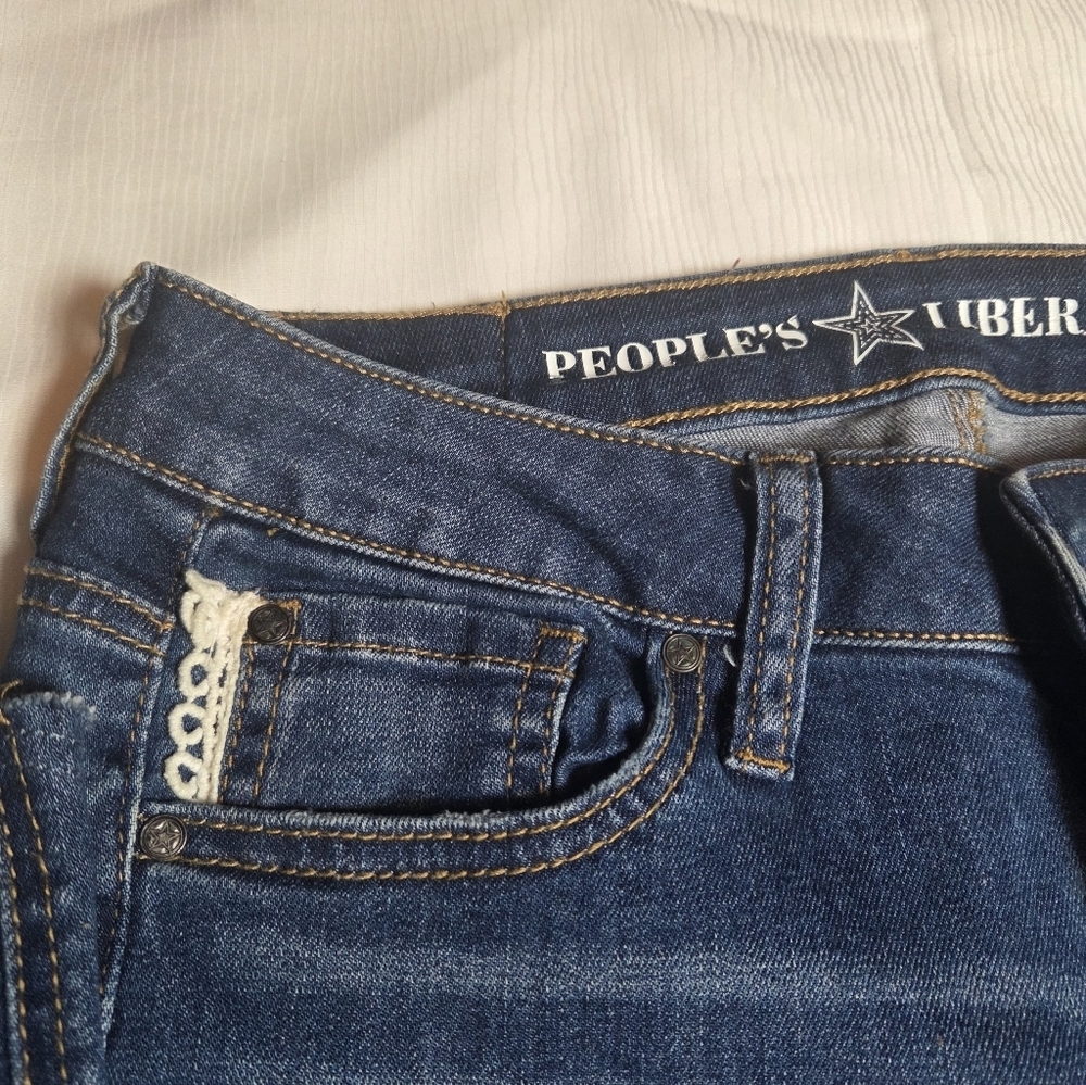 PEOPLE LIBERATION JEANS,SZ 3. - Picture 3 of 8